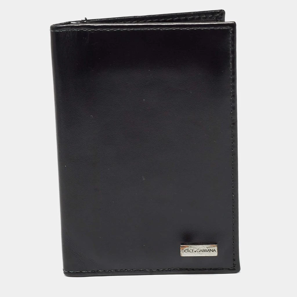 Dolce & Gabbana Dolce & Gabbana Black Leather Bifold Card Holder 1