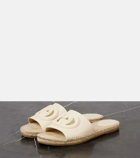 Gucci Gucci Cut leather espadrilles slides 4