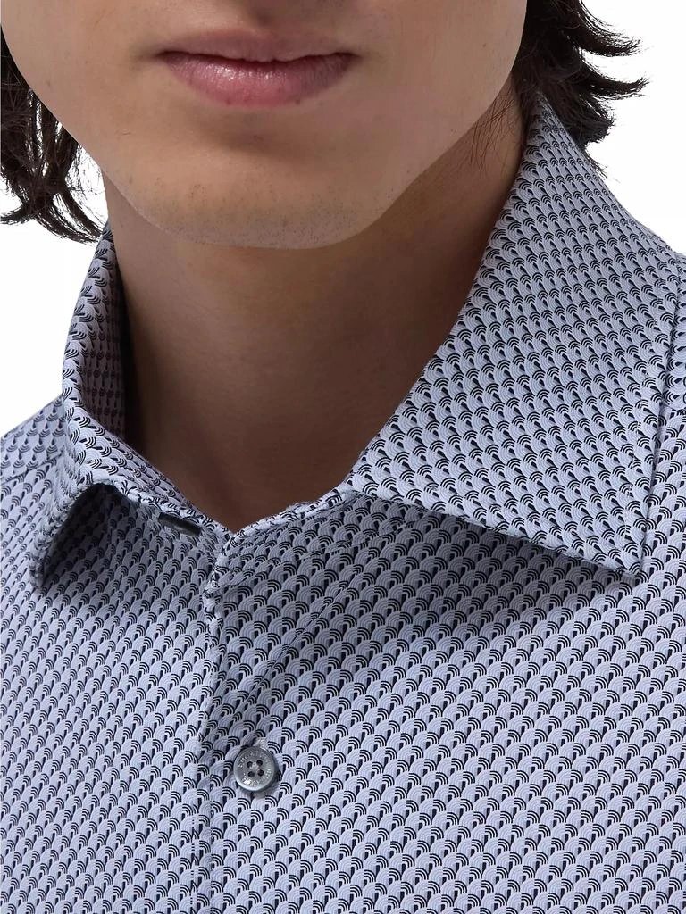 BUGATCHI Devon Printed Stretch Cotton Shirt 7