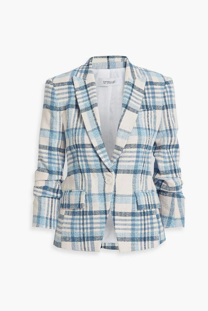 DEREK LAM 10 CROSBY Ralph checked cotton-blend tweed blazer 1