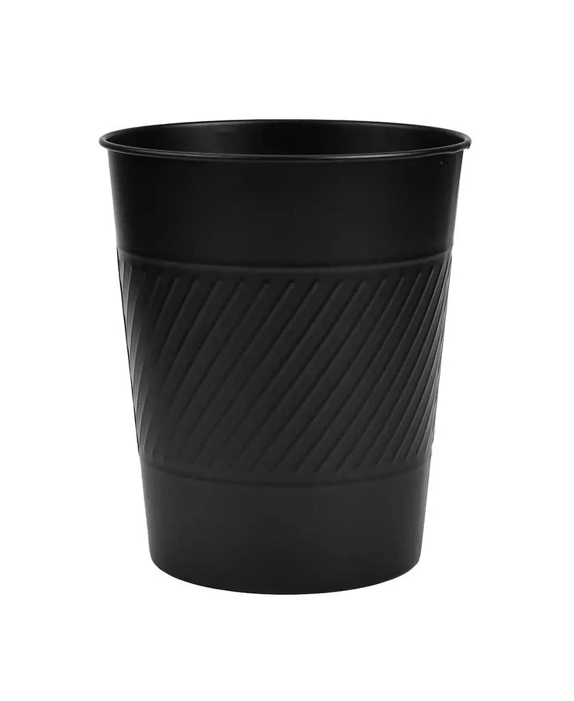 Cameo 5 Liter Waste Basket Can for Garbage, Round Open Top Trash Can for Bathroom Bedroom, Kitchen, Stainless Steel, Fingerprint Resistant