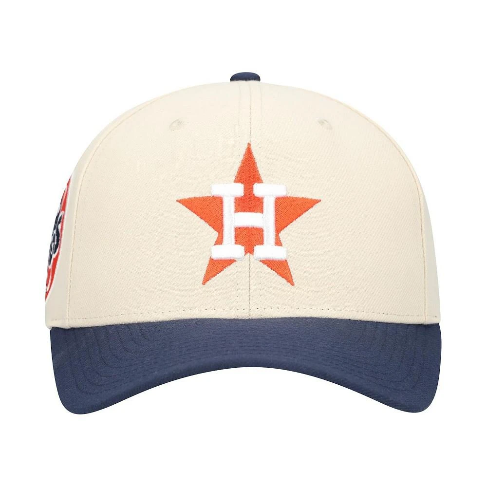 Mitchell & Ness Men's Cream Houston Astros Pro Crown Adjustable Hat 2