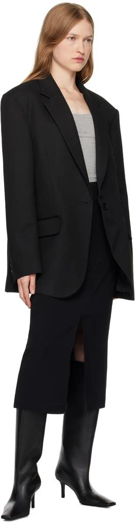 The Frankie Shop Black Judy Midi Skirt 4