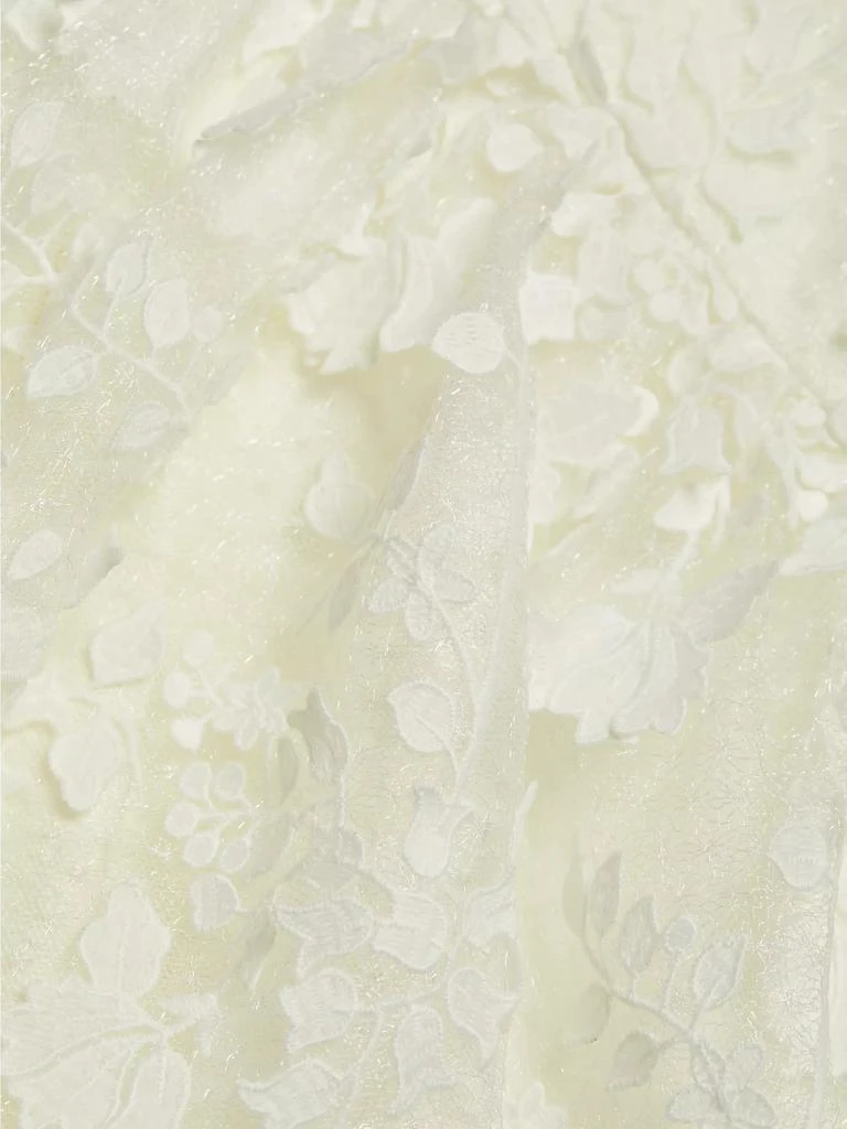 Monique Lhuillier Strapless Embroidered Tulle Minidress 7