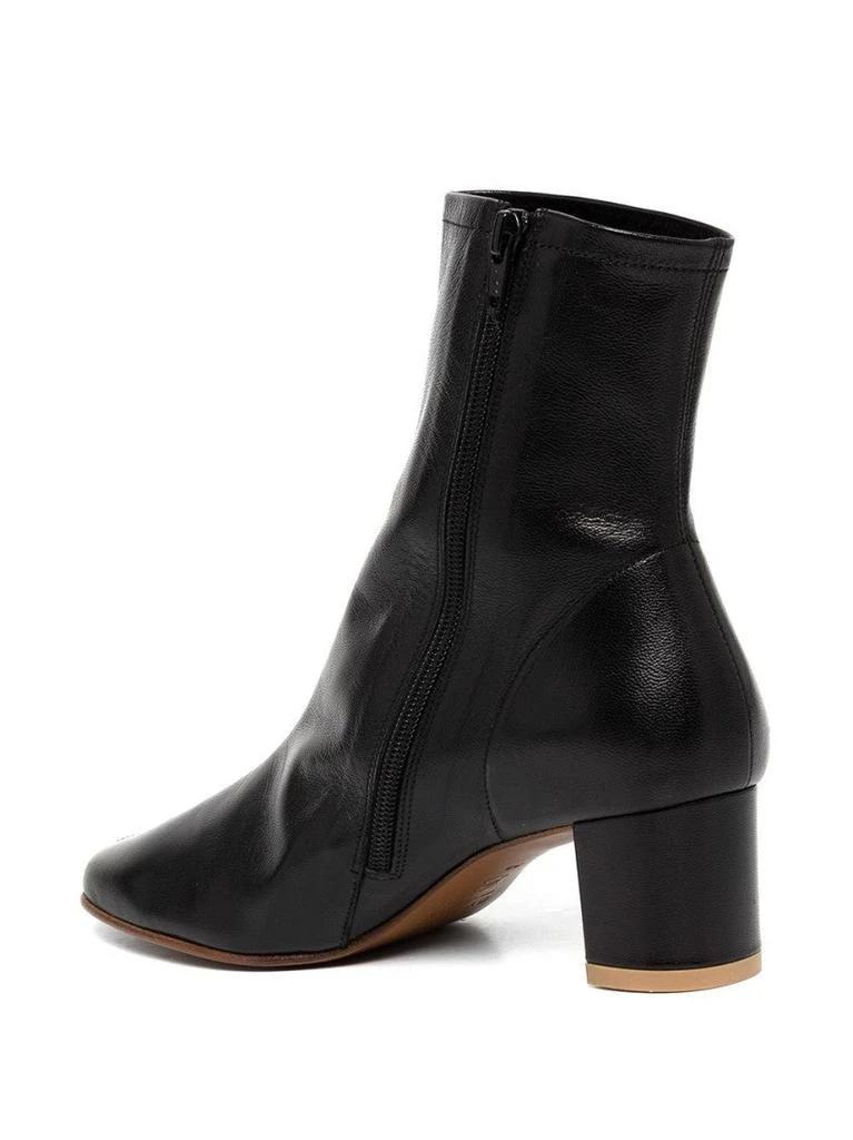 by FAR Sofia Black Leather Booties 2