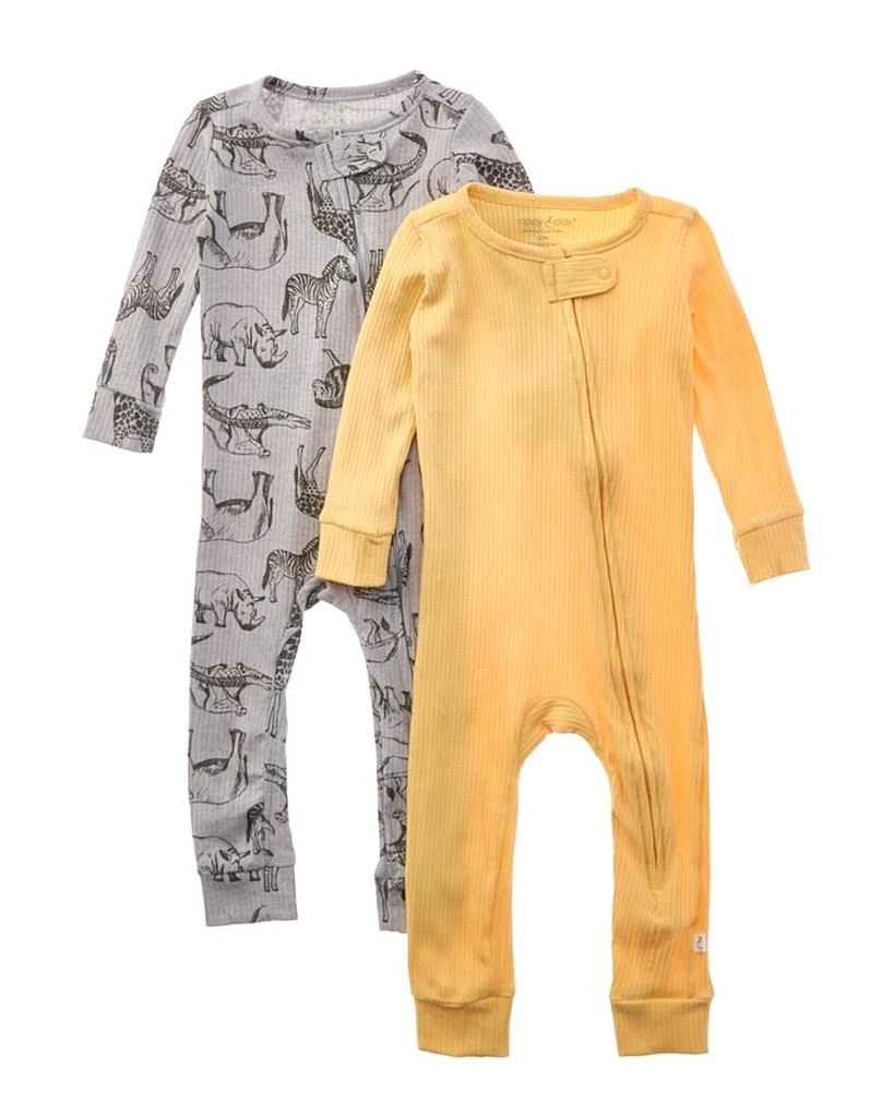 Poppy 
Clay 2pk Harmony Rib Blanket Sleeper