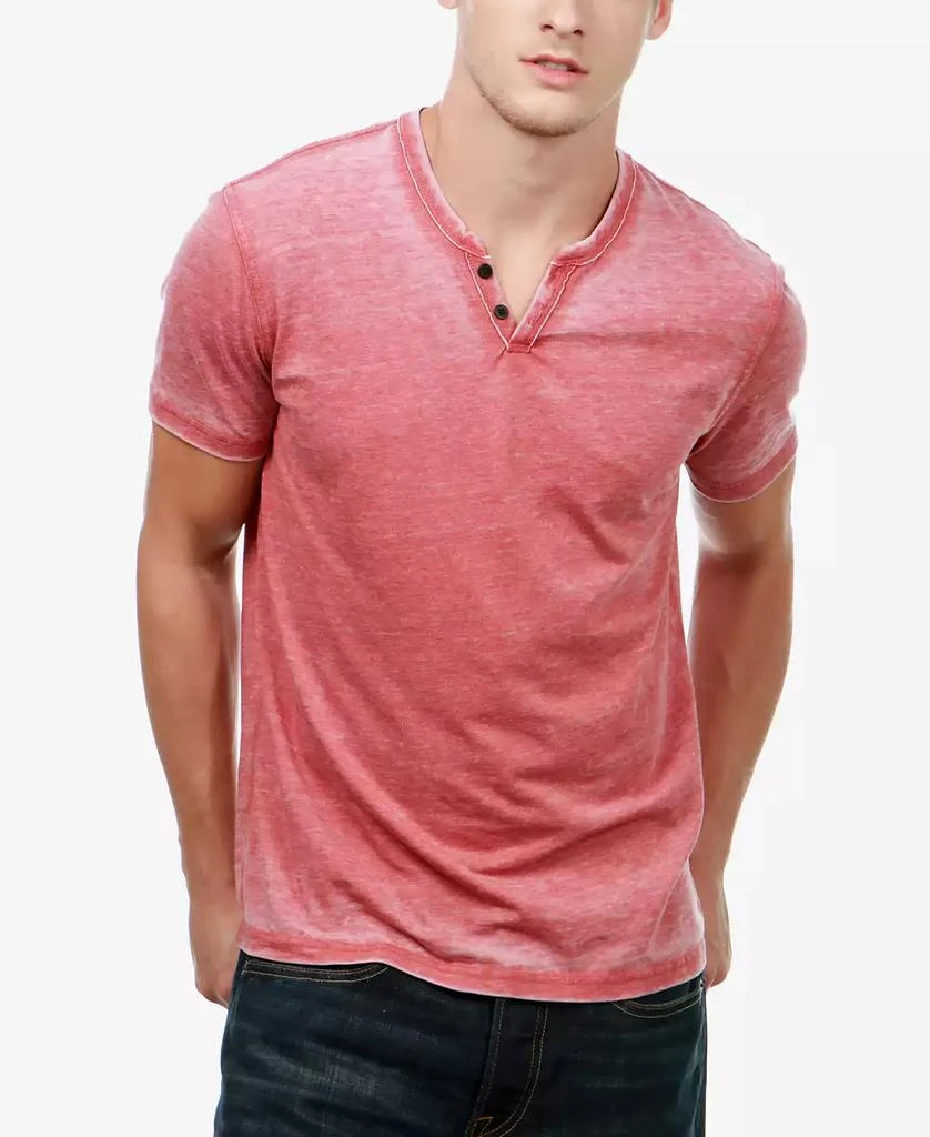 Lucky Brand Men's Venice Burnout Notch Short Sleeves T-shirt 1