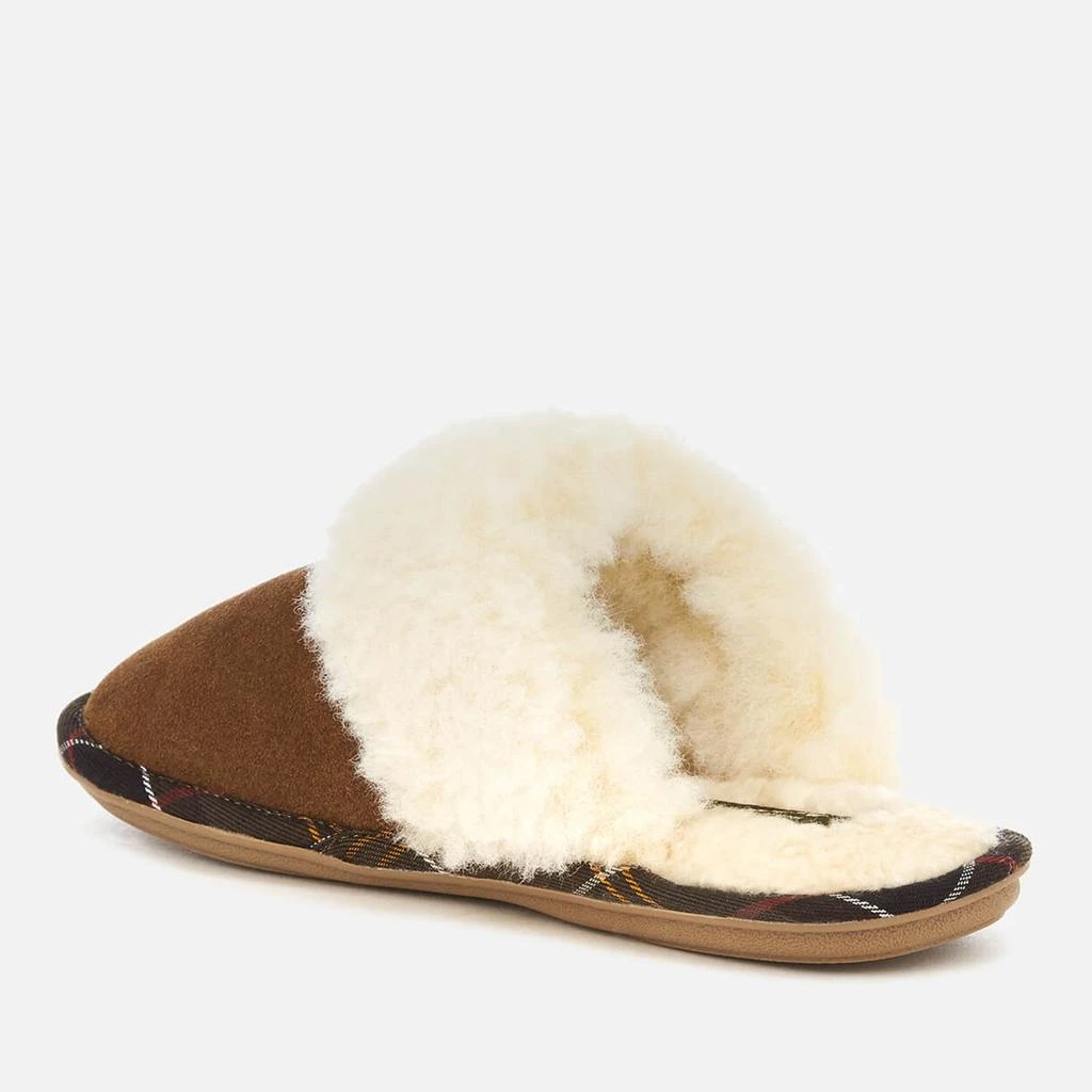 Barbour Women's Lydia Suede Mule Slippers - Camel 2