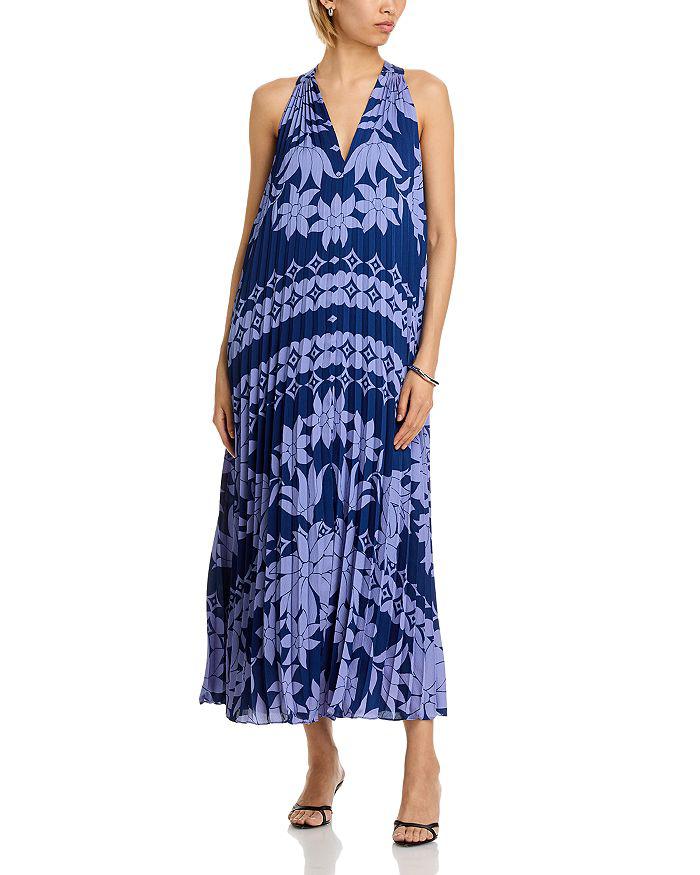 UNGARO Hallie Pleated Dress