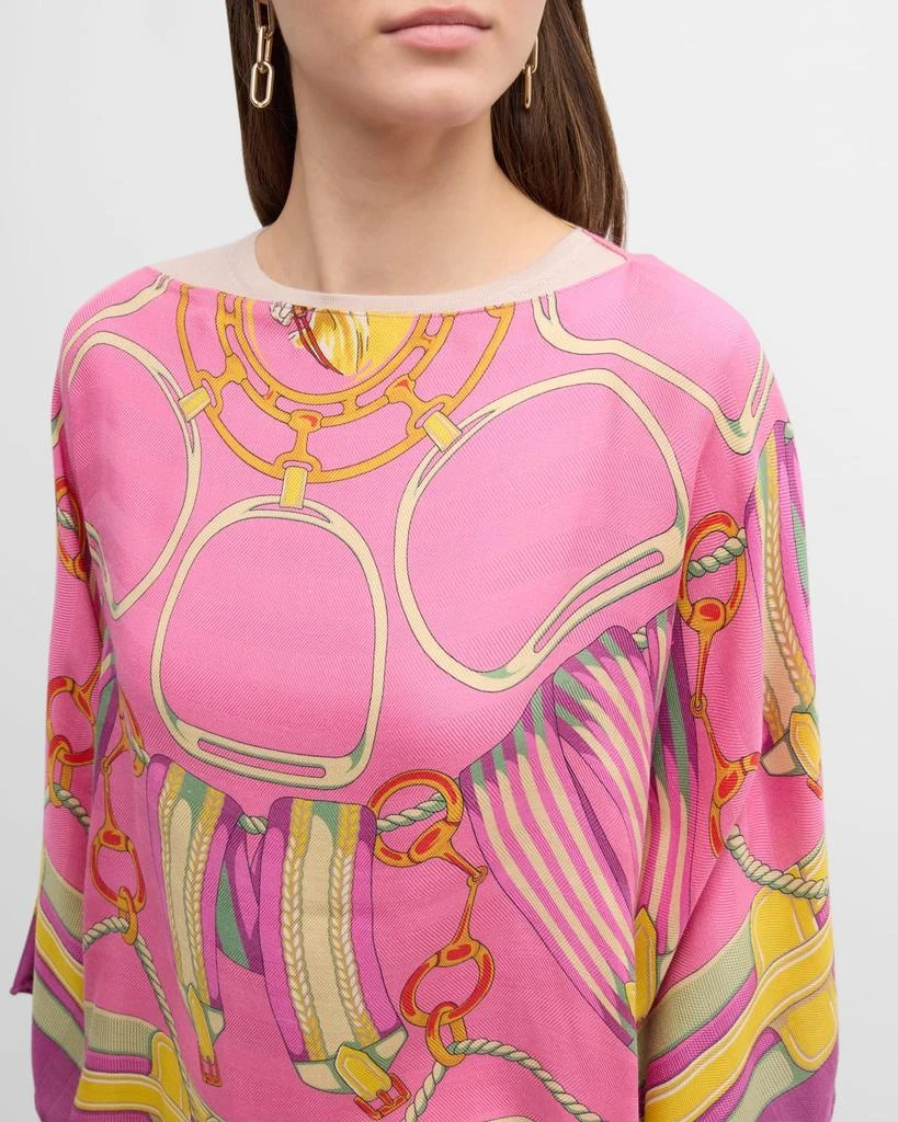 Rani Arabella Stir Up Print Cashmere & Silk Scarf 5