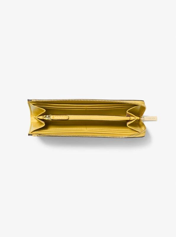 Michael Kors Jet Set Travel Large Signature Logo Quarter-Zip Wallet 2