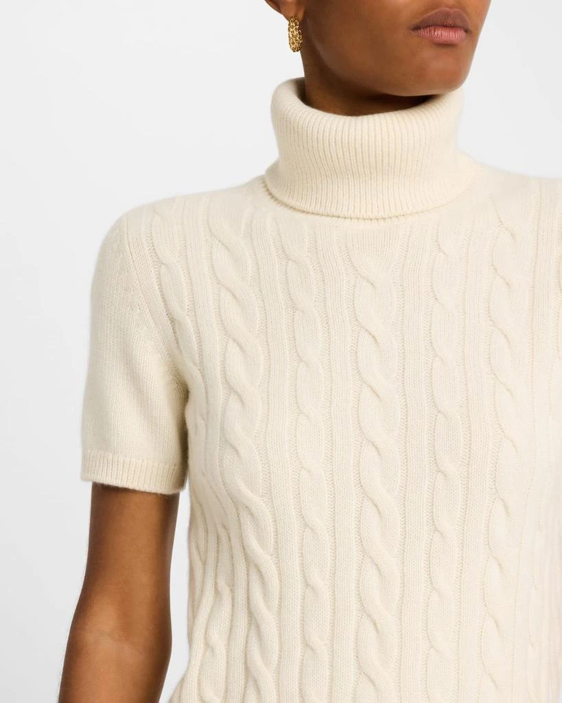 Loro Piana Jubilee Cable Baby Cashmere Turtleneck Sweater 5