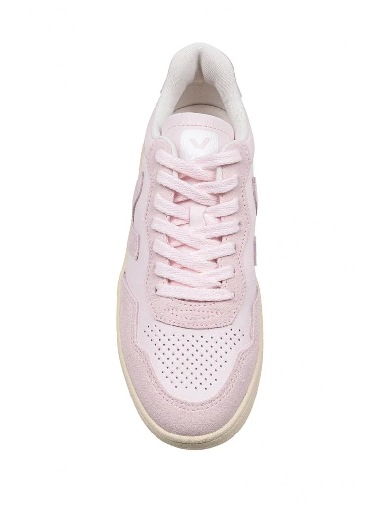 Veja V-90 Sneakers In Leather And Suede Color Petal 2