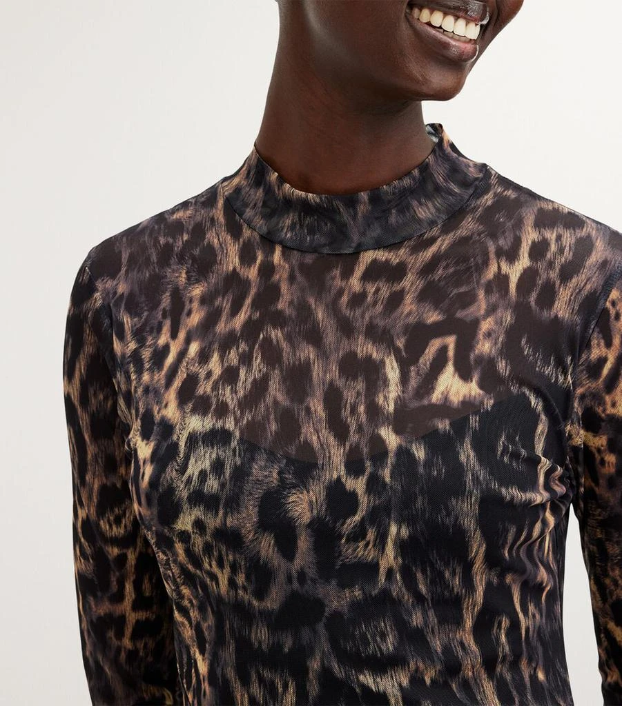 ALL SAINTS Leopard Hanna Midi Dress 5
