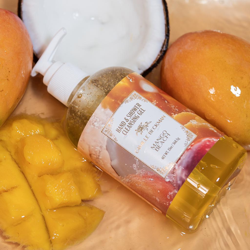 Camille Beckman Hand & Shower Cleansing Gel 13oz Mango Beach