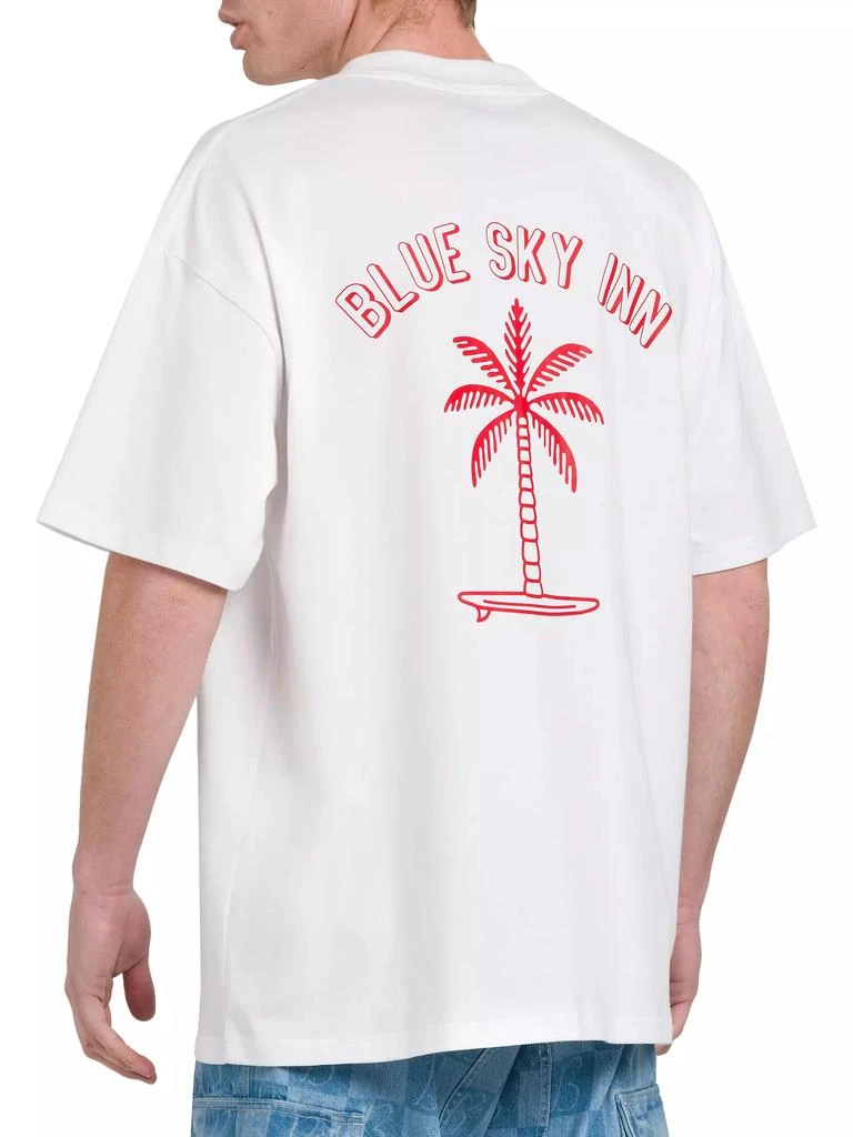 Blue Sky Inn Surf Palm Logo Cotton T-Shirt 5