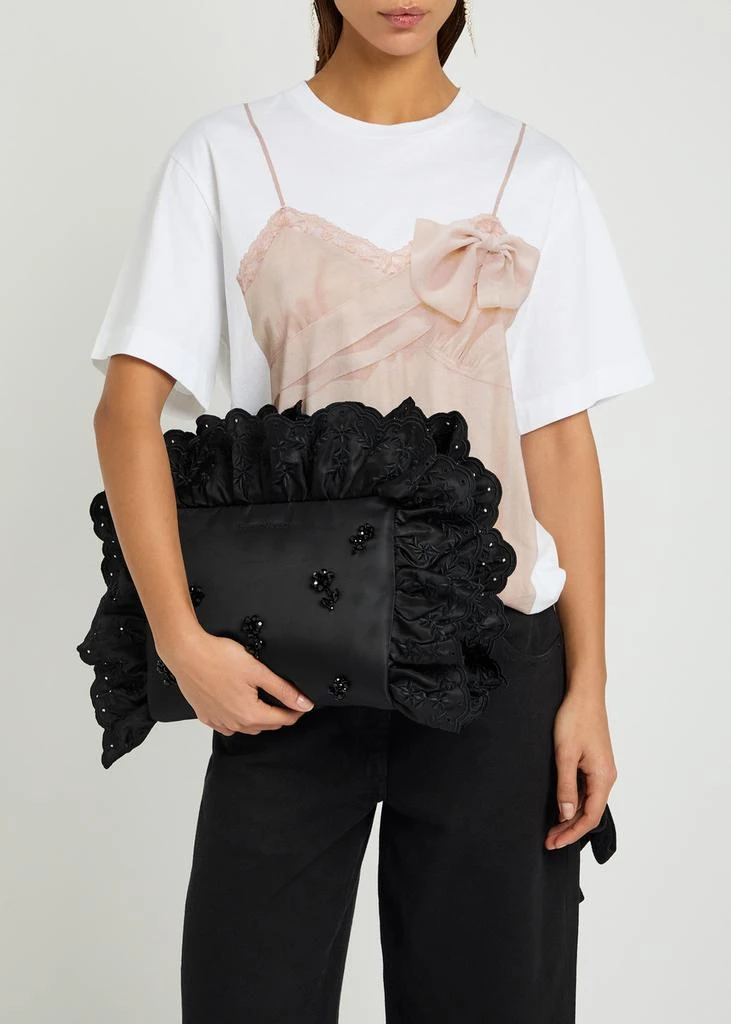 Simone Rocha Pillowcase embroidered padded clutch 5