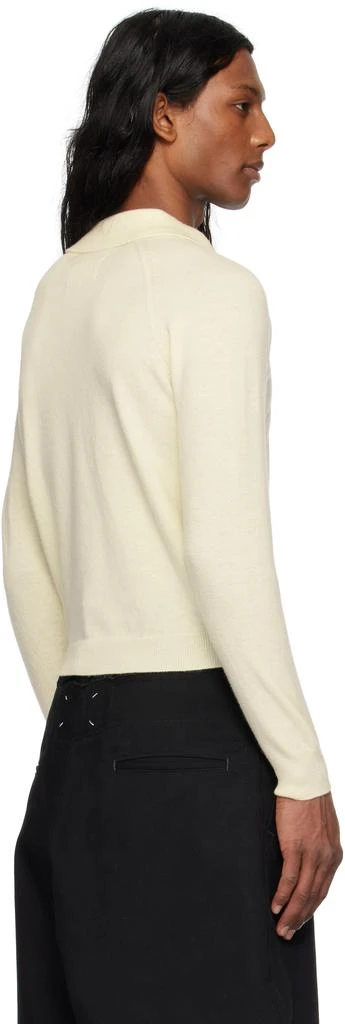 MAISON MARGIELA Off-White Wool Polo 3