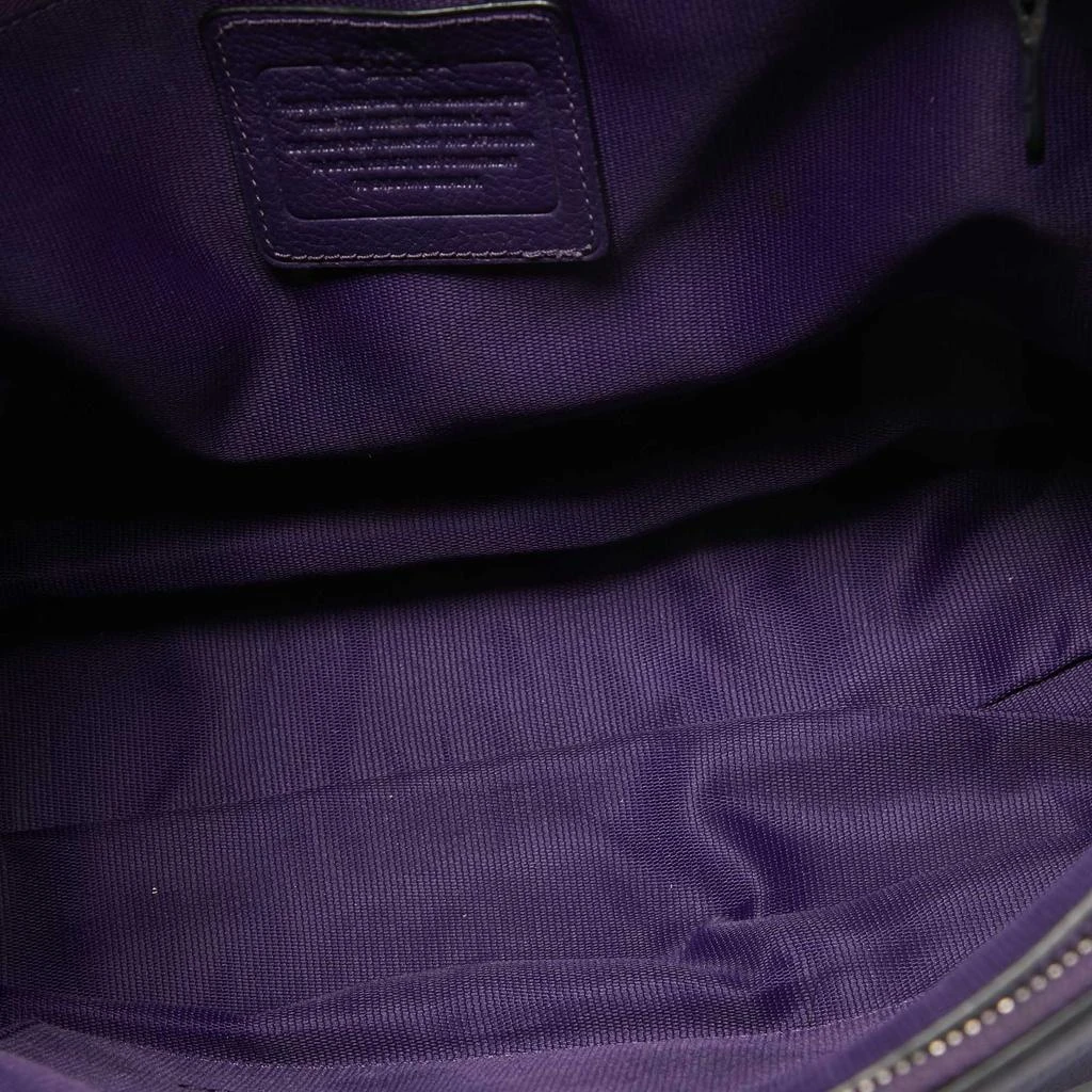 Coach Coach Purple Leather Large Borough Tote 8