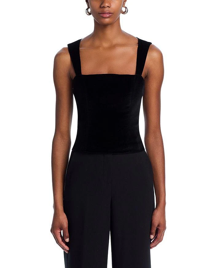 Alice + Olivia Keria Sleeveless Velvet Tank Top 6