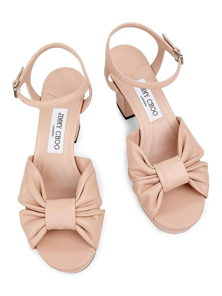 Jimmy Choo Heloise 80MM Leather Platform Sandals 3