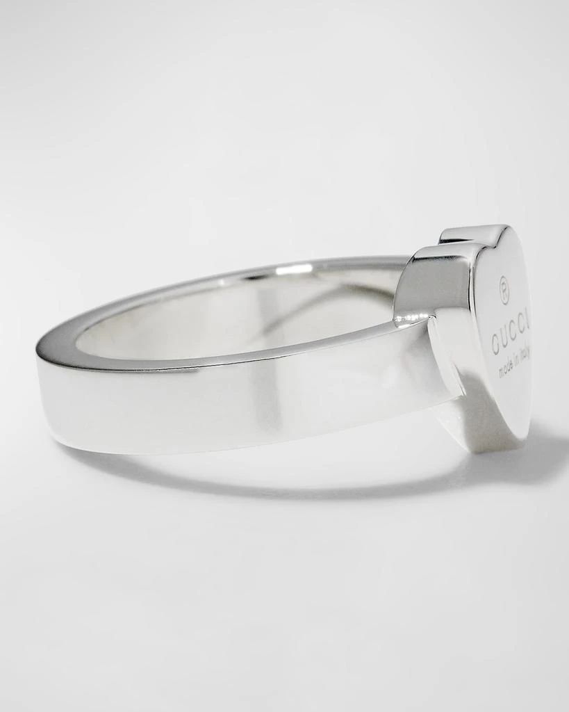 Gucci Engraved Heart Trademark Ring 4