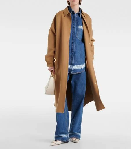 Valentino VGold distressed denim shirt 2