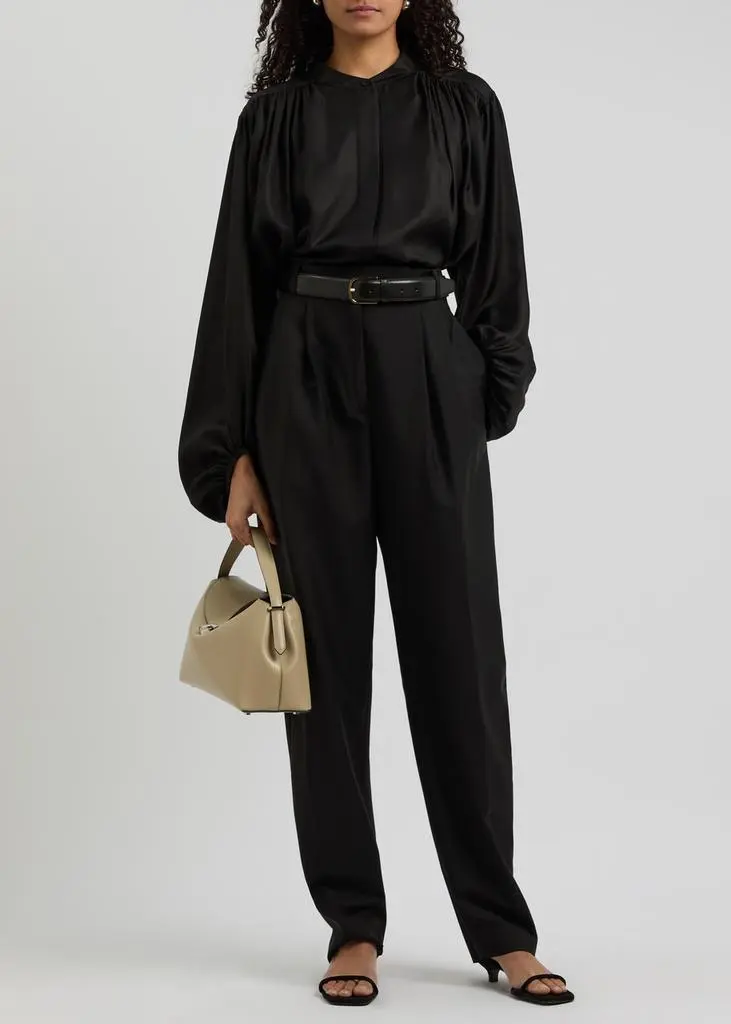 Rohe Barrel-leg wool-blend trousers 4