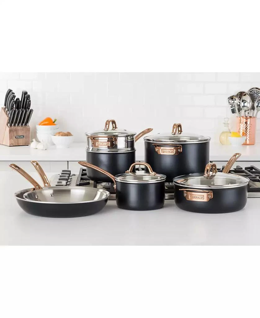 VIKING 11-Pc. 3-Ply Stainless Steel Induction-Safe Cookware Set 2