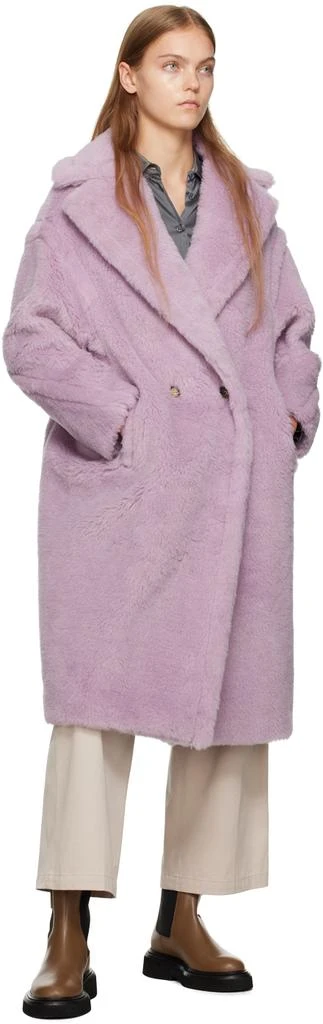 Max Mara Purple Teddy Bear Icon Coat 4