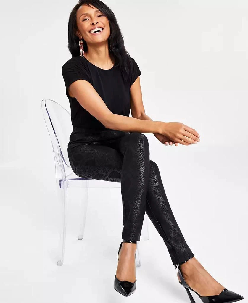 INC International Snake-Print Skinny Pants, Created for Macy's 5