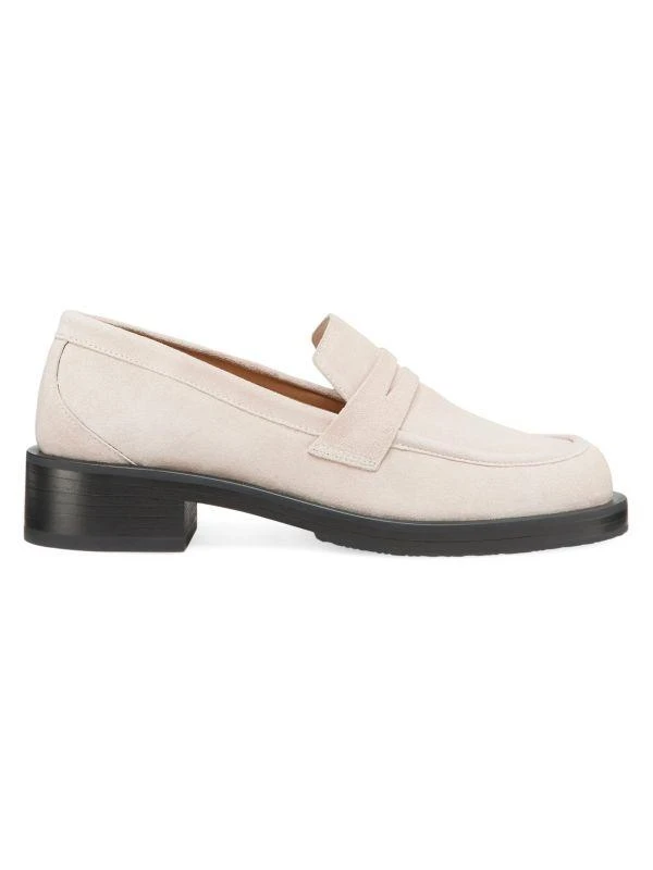 Stuart Weitzman Palmer Bold 40MM Suede Loafers 1
