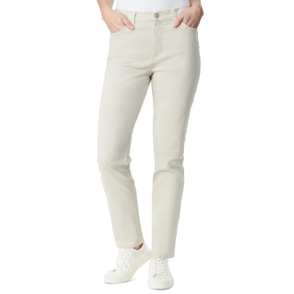 Gloria Vanderbilt Women's Amanda Colored Twill Straight-Leg Jeans
