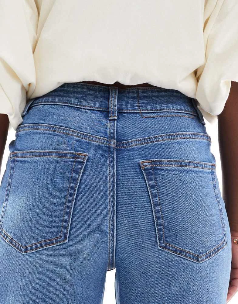 Miss Selfridge Miss Selfridge mom jean in mid blue wash 4
