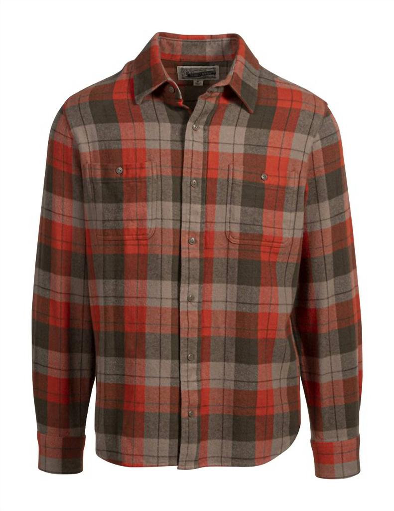 Schott Schott N.Y.C. - Men's Cotton Flannel Button-Up Shirt
