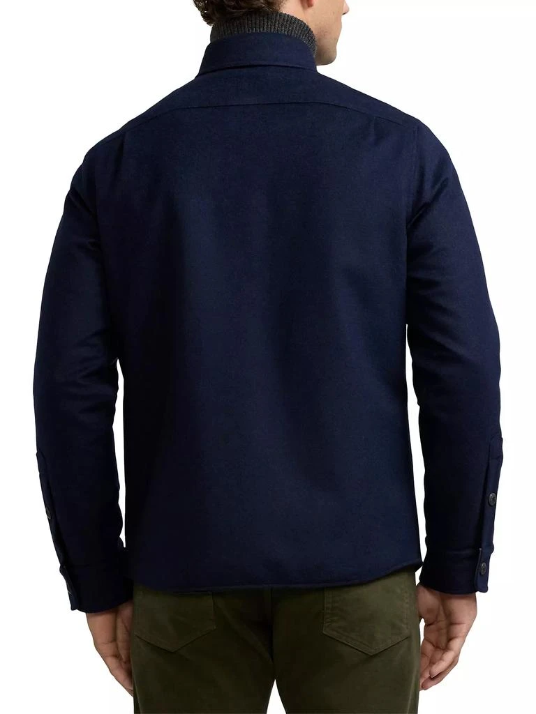 Ralph Lauren Everett Melton Wool-Blend Shirt Jacket 5
