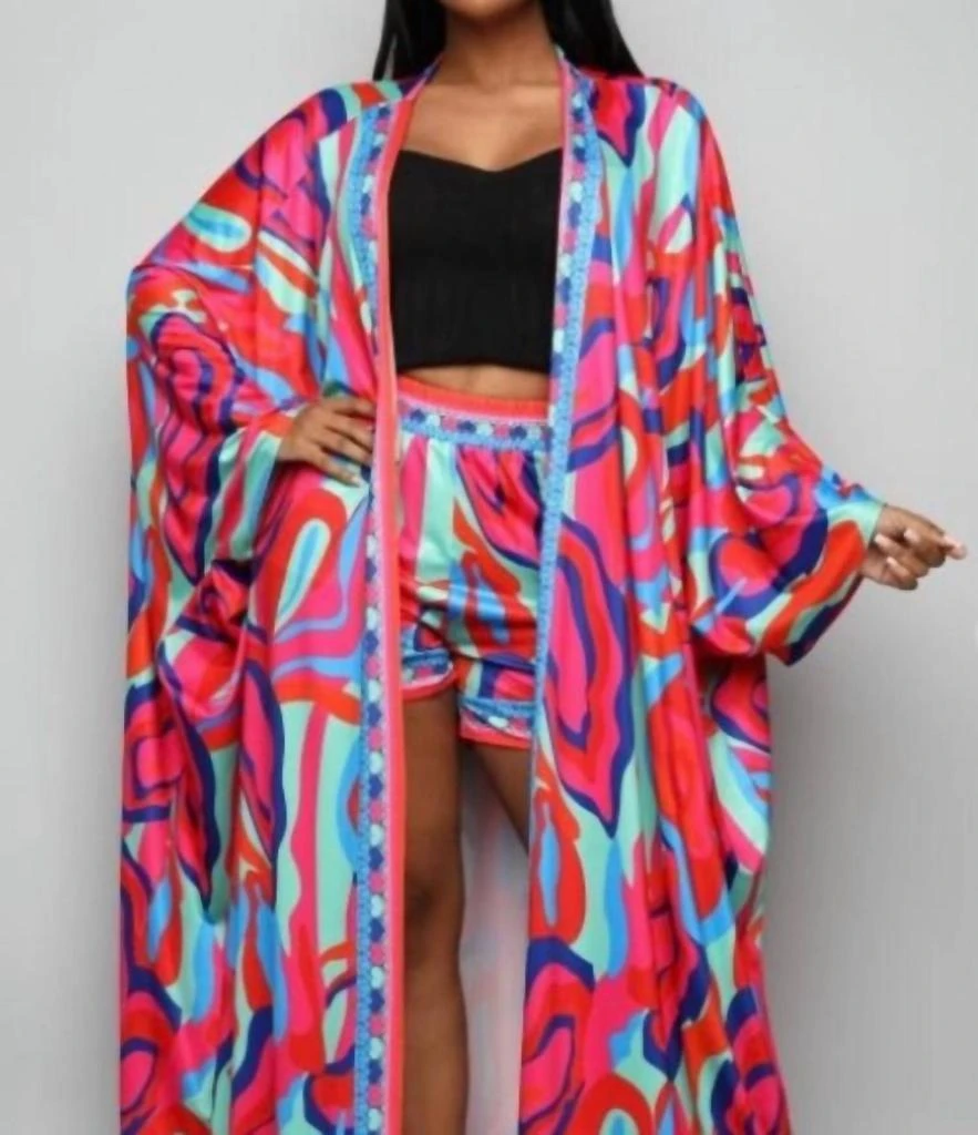 Half Heart Half Heart - Alia Kimono Short Set 1