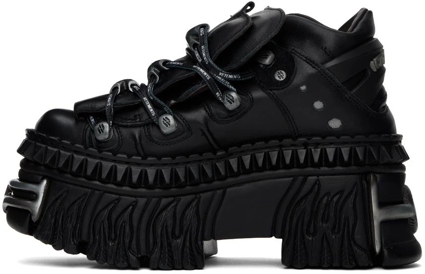 Vetements Black New Rock Edition Platform Sneakers 3