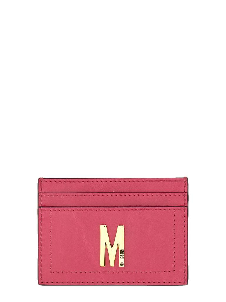 Moschino CARD HOLDER WITH GOLD PLAQUE - Bags - Compare