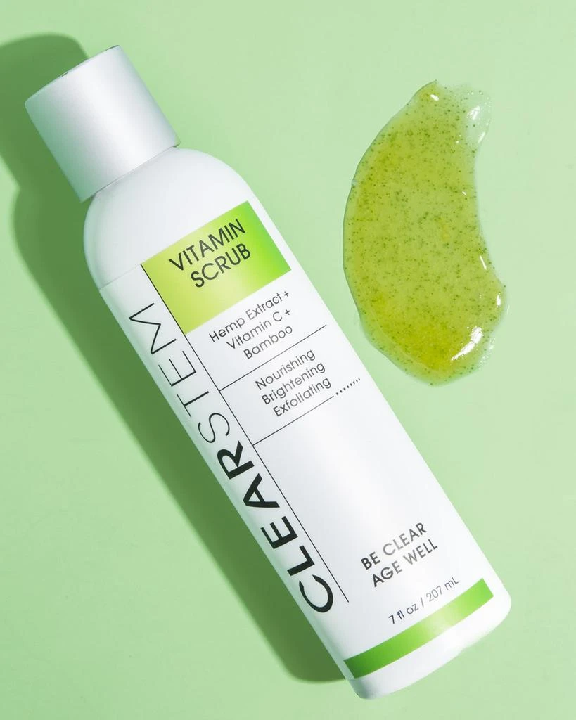 CLEARSTEM Skincare VITAMINSCRUB Facial Scrub with Bamboo, Hemp, and Vitamin C - 7 oz. 3