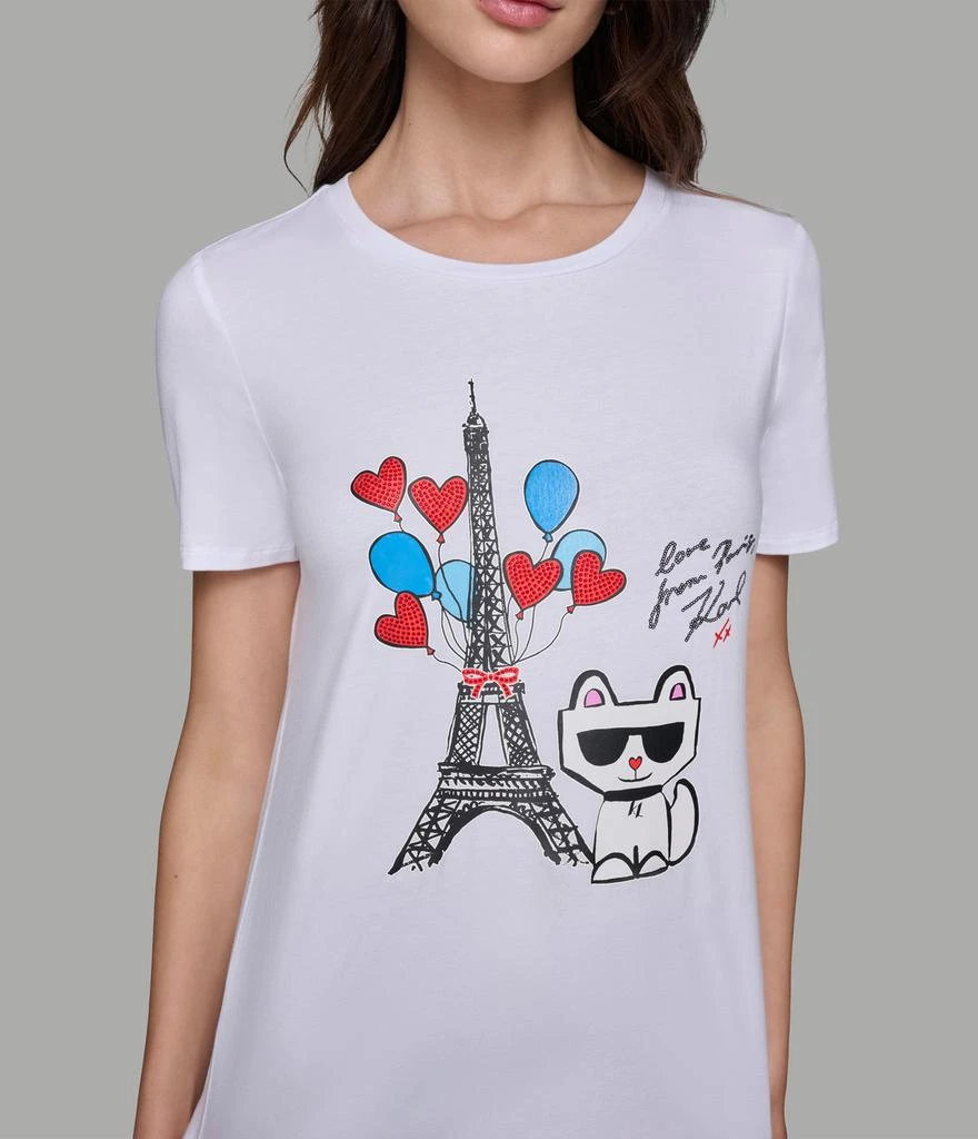 Karl Lagerfeld Paris BONJOUR CHOUPETTE TEE 6