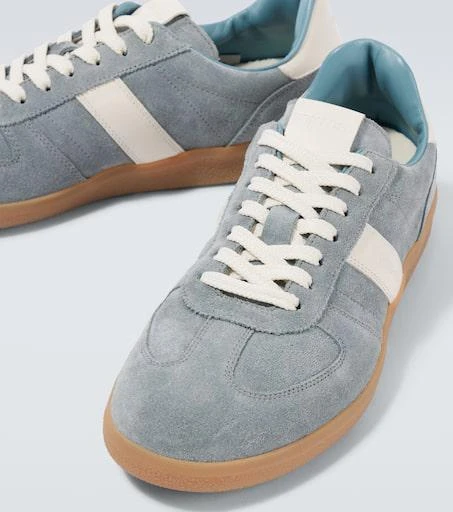 Tom Ford Archer leather-trimmed suede sneakers 3