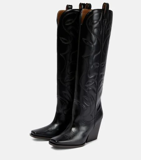 Stella McCartney Embroidered knee-high boots 5