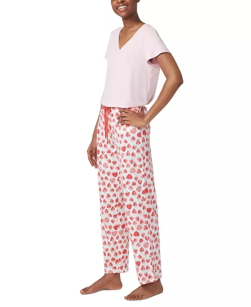 Hue Women's Heart Strawberries Drawstring Pajama Pants 3