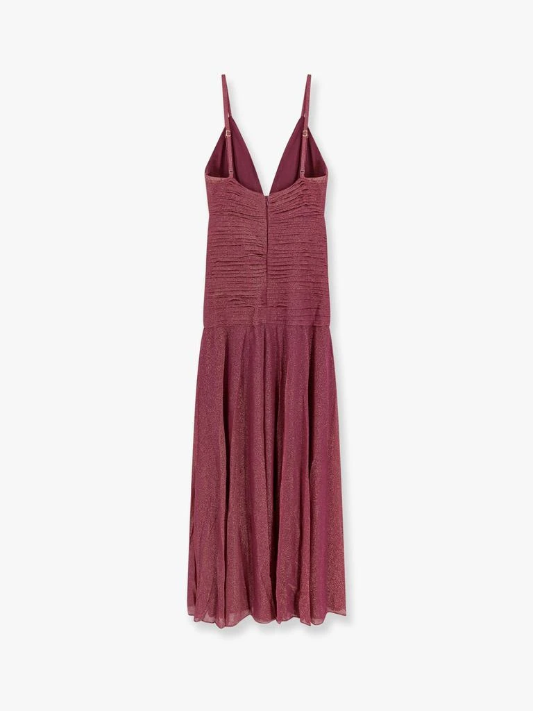 PatBO Viscose blend long dress with metallic effect 5