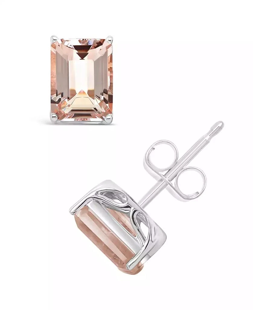 Macy
s Morganite (2-3/4 ct. t.w.) Stud Earrings in 14K White Gold 1