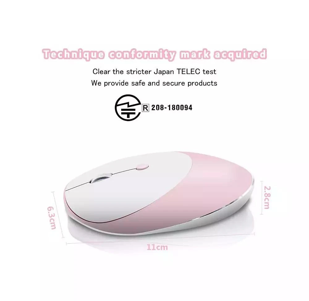 risokeys Tri Mode Silent Wireless Mouse Bluetooth and 2.4G 3 Speed DPI Office Mouse 3