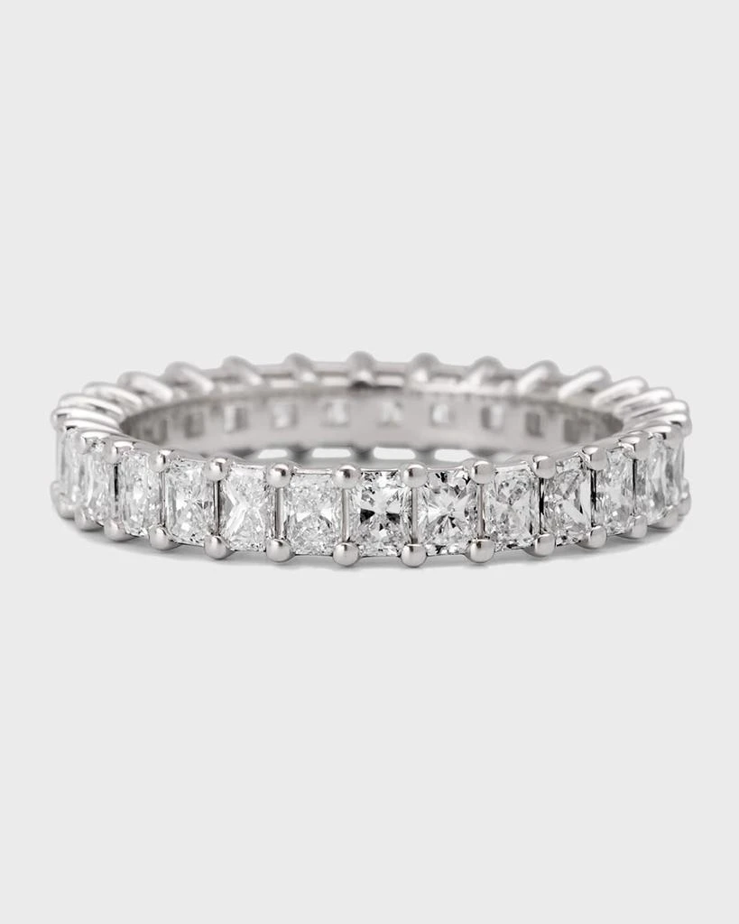 Neiman Marcus Diamonds Platinum Small Radiant FG/VS Diamond Eternity Band, Size 6.25, 2.32tcw