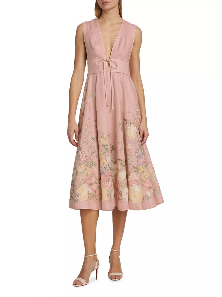 【Zimmermann】WAVERLY PLUNGE MIDI DRESS プランジ ミディ Zimmermann Waverly Plunge Midi-Dress - Dresses & Skirts