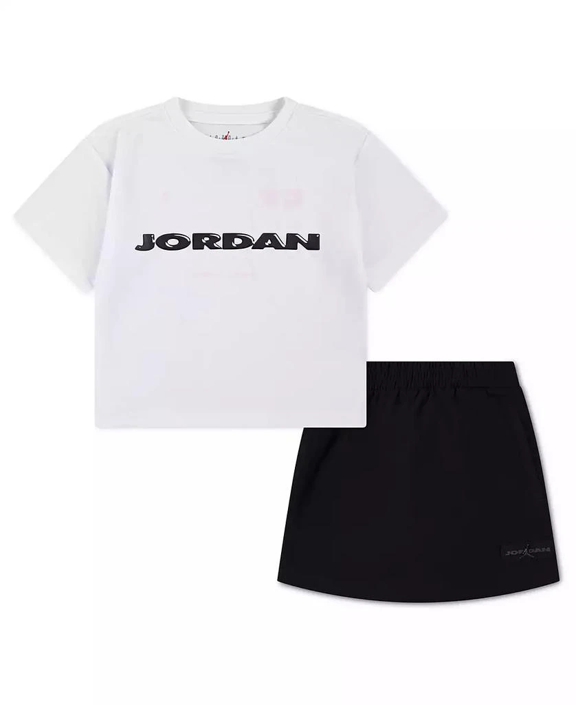 Jordan Toddler Girls
 2T-4T Crafted Crewneck T-Shirt and Utility Skort, 2-Piece Set
